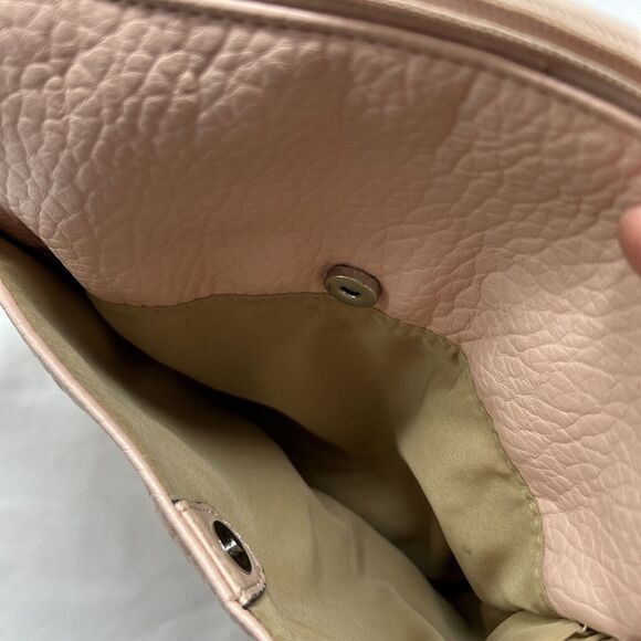 Giani Bernini Pebbled Faux Leather Crossbody Pink Bag Silver Hardware‎ - Picture 7 of 16